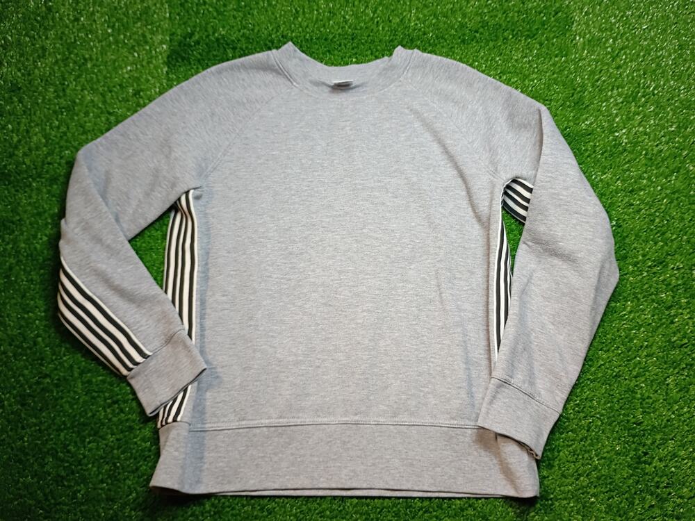 Avia Women's Casual Grey Pullover Sweatshirt with Stripe - Size M